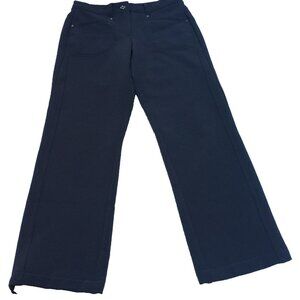 NIVO By Lanctot Womens Size 2 Mid-Rise Straight Ankle Pants Gray Casual Stretch